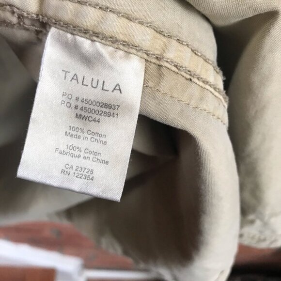 Aritzia Talula Trooper Utility Cargo Hood Cotton Jacket Military Drawcord Pocket - Picture 11 of 16